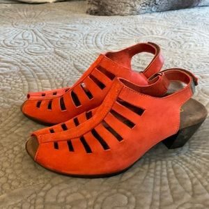 Red Munro sandals